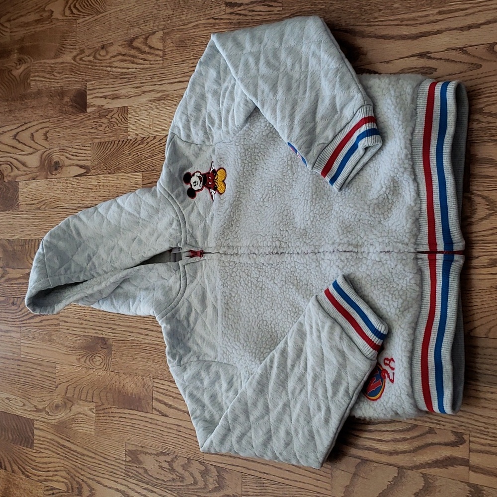 (9) NWT Disney Store Quilted Fleece Hoodie Mickey Mouse Cozy Comfy New Vacation